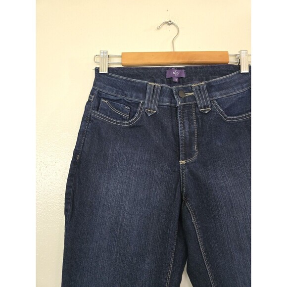 NYDJ Straight Leg Jeans Womens Size 2 Dark Denim Mid Rise - Picture 8 of 12